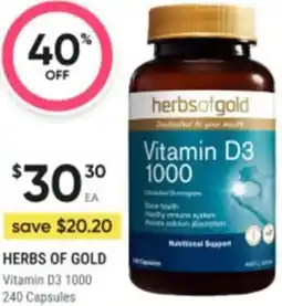 Healthy Life Herbs of gold vitamin d3 1000 offer