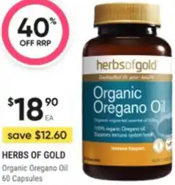 Healthy Life Herbs of gold organic oregano oil offer