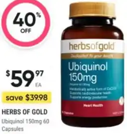 Healthy Life Herbs of gold ubiquinol offer