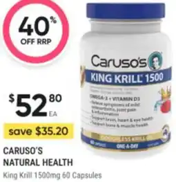 Healthy Life Caruso's King Krill offer