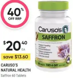 Healthy Life Caruso's saffron offer