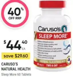 Healthy Life Caruso's sleep more offer