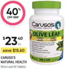 Healthy Life Caruso's olive leaf offer