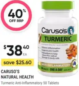 Healthy Life Caruso's Turmeric Anti-Inflammatory offer