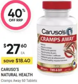 Healthy Life Caruso's cramps away offer
