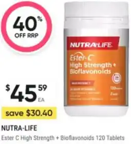 Healthy Life NUTRA-LIFE Ester C High Strength + Bioflavonoids offer