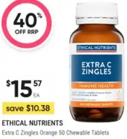 Healthy Life ETHICAL NUTRIENTS Extra C Zingles Orange offer