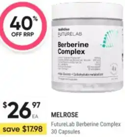 Healthy Life Melrose futurelab berberine complex offer