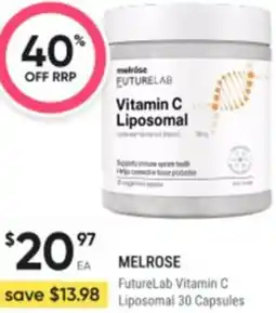 Healthy Life Melrose futurelab vitamin c liposomal offer