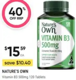 Healthy Life NATURE'S OWN Vitamin B3 offer