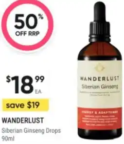 Healthy Life Wanderlust Siberian Ginseng Drops offer
