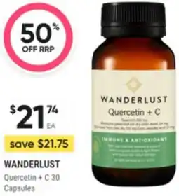Healthy Life WANDERLUST Quercetin + C offer