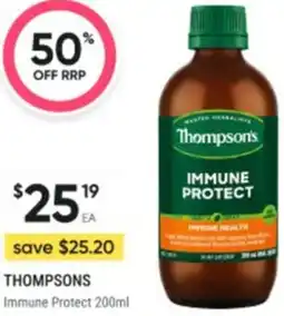 Healthy Life Thompsons Immune Protect offer