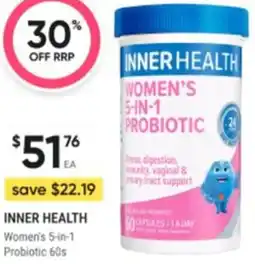 Healthy Life Inner health women's 5-in-1 probiotic offer