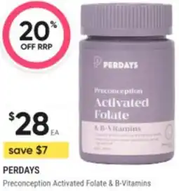 Healthy Life PERDAYS Preconception Activated Folate & B-Vitamins offer