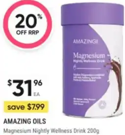 Healthy Life Amazing oils magnesium nightly wellness drink offer