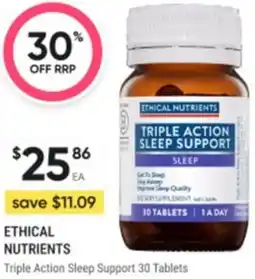 Healthy Life Ethical nutrients Triple Action Sleep Support offer