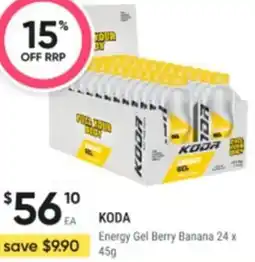 Healthy Life KODA Energy Gel Berry Banana offer