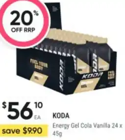 Healthy Life Koda Energy Gel Cola Vanilla offer