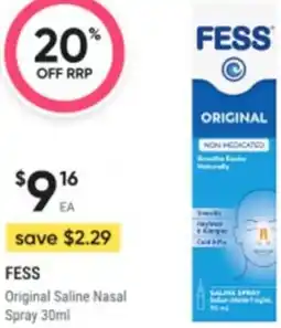 Healthy Life FESS Original Saline Nasal Spray offer