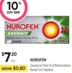 Healthy Life Nurofen Zavance Pain & Inflammation Relief offer