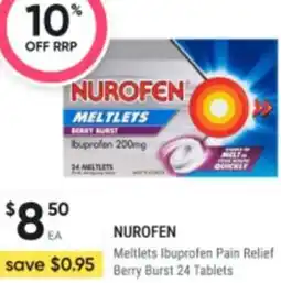 Healthy Life Nurofen Meltlets Ibuprofen Pain Relief Berry Burst offer