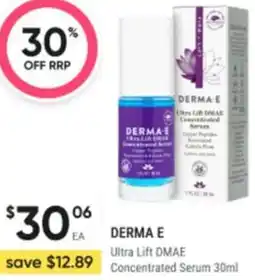 Healthy Life DERMA E Ultra Lift DMAE Concentrated Serum offer