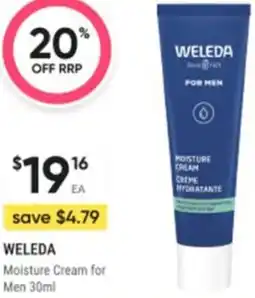 Healthy Life Weleda Moisture Cream for Men offer