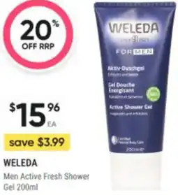 Healthy Life WELEDA Men Active Fresh Shower Gel offer