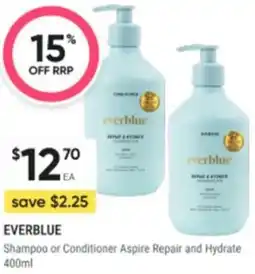 Healthy Life Everblue Shampoo or Conditioner Aspire Repair and Hydrate offer