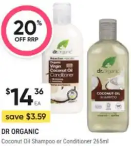 Healthy Life Dr organic Coconut Oil Shampoo or Conditioner offer
