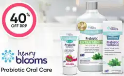 Healthy Life henry blooms Probiotic Oral Care offer