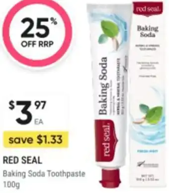 Healthy Life Red seal Baking Soda Toothpaste offer