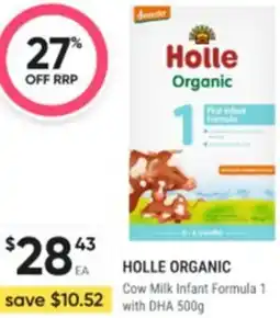 Healthy Life Holle organic Cow Milk Infant Formula 1 with DHA offer