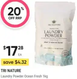 Healthy Life Tri nature Laundry Powder Ocean Fresh offer