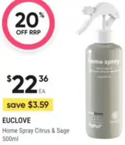 Healthy Life Euclove Home Spray Citrus & Sage offer