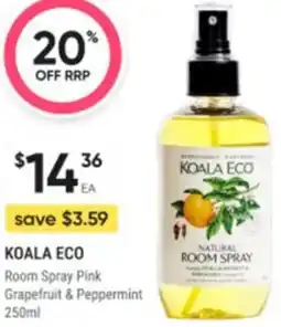 Healthy Life Koala eco Room Spray Pink Grapefruit & Peppermint offer