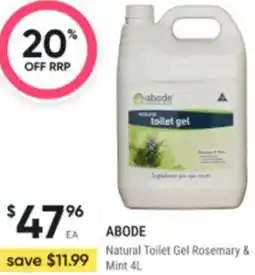 Healthy Life Abode Natural Toilet Gel Rosemary & Mint offer