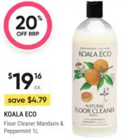 Healthy Life Koala eco Floor Cleaner Mandarin & Peppermint offer