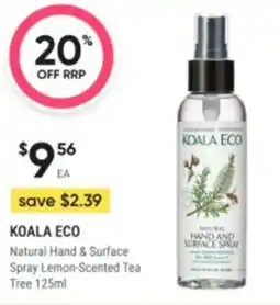 Healthy Life Koala eco Natural Hand & Surface Spray Lemon-Scented Tea offer