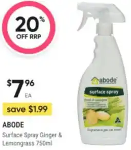 Healthy Life Abode Surface Spray Ginger & Lemongrass offer