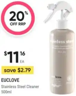 Healthy Life Euclove Stainless Steel Cleaner offer