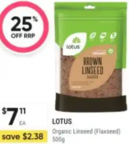 Healthy Life Lotus Organic Linseed offer