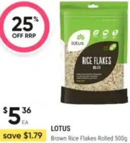 Healthy Life Lotus Brown Rice Flakes Rolled offer