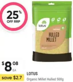 Healthy Life Lotus Organic Millet Hulled offer