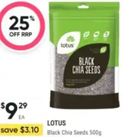Healthy Life Lotus 10 Black Chia Seeds offer