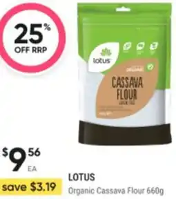 Healthy Life Lotus Organic Cassava Flour offer