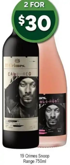 Bottler 19 Crimes Snoop Range offer