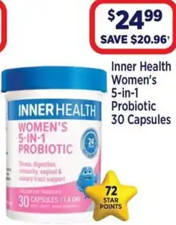 Star Discount Chemist Inner Health Women's 5-in-1 probiotic offer