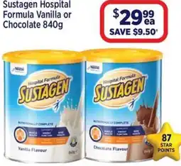 Star Discount Chemist Sustagen Hospital Formula offer